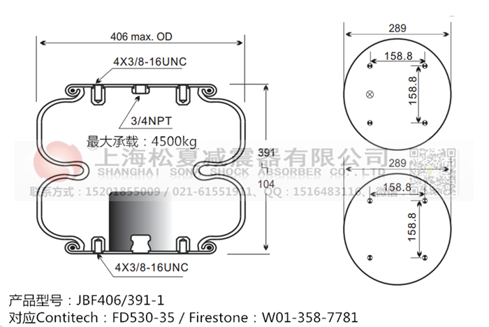 JBF406/391-2橡膠<a href='http://m.lovewangjing.cn/' target='_blank'><u>空氣彈簧</u></a>